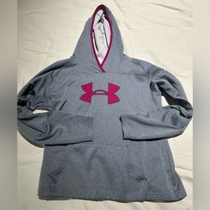 Under Armour Heather Hoodie with Logo -Size L